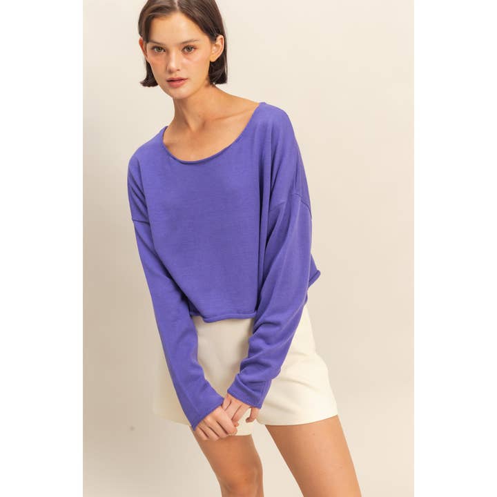 HYFVE - Wholesale Knit Sweater - Women's - Wide Neck Drop Shoulder Relaxed Fit Sweater7