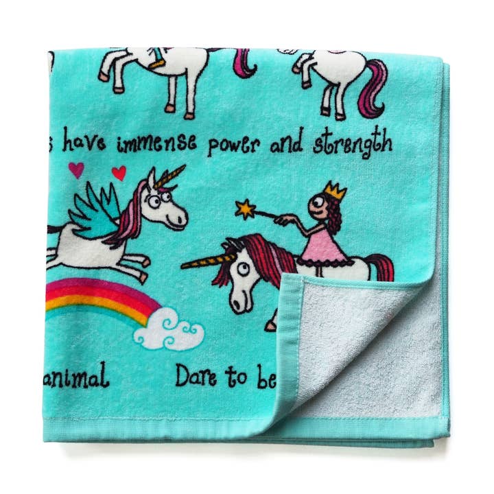 Unicorn Children's Towel for wholesale by Tyrrell Katz