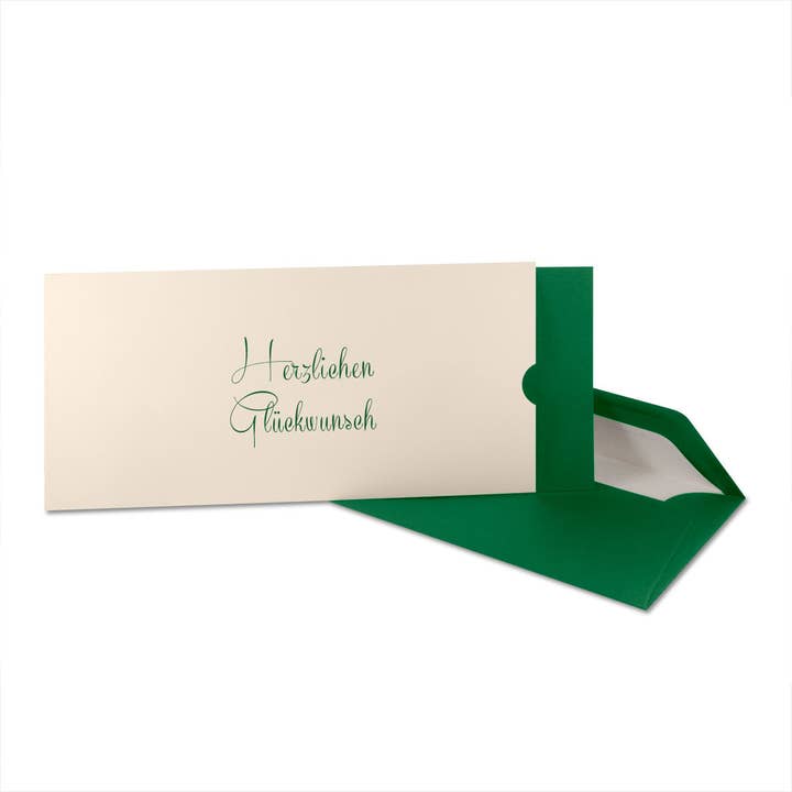 Glückwunschkarte "Herzlichen Glückwunsch" Schuber Versionen für den Großhandel von à la carte - Kartenmanufaktur