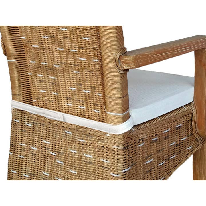 Voglrieder - Wholesale Chair - Dining room chairs set with armrests 2 pieces rattan chair brown15