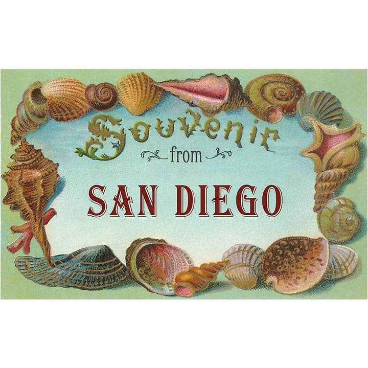 Postkort SD-691 Souvenir fra San Diego, Californien for engroshandel hos Found Image Press