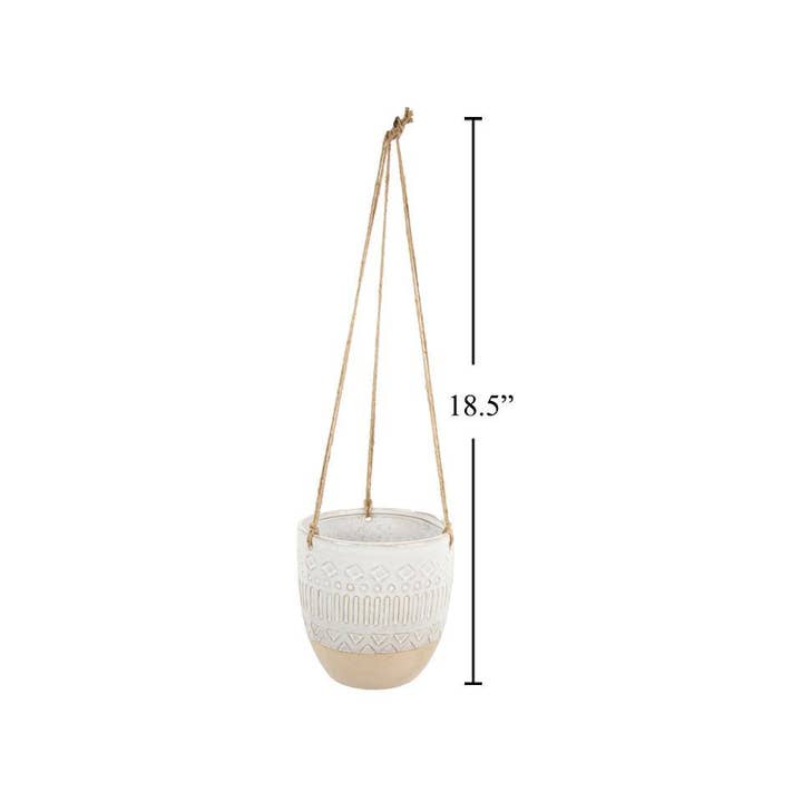 Truu Design - Wholesale Plant Pot - Boho Artisinal Hanging Planter,4.75"D/6"D