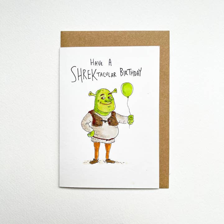 Well Drawn - Wholesale Birthday Card - Have a Shrektacular Birthday