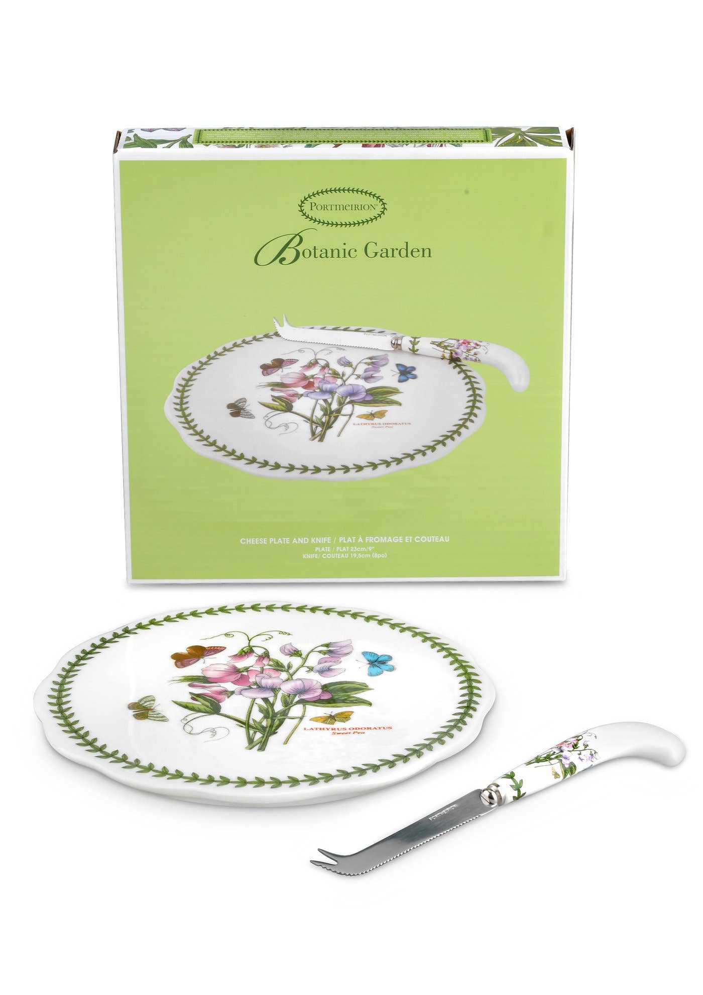 Portmeirion, Spode, Pimpernel, Nacthmann, Wrendale Designs - Wholesale Cheese Board - Botanic Garden Cheese Plate with Knife0