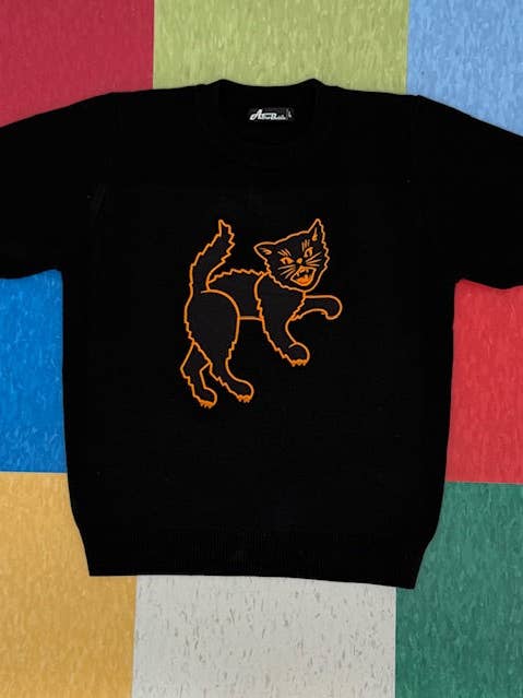 Scaredy Cat Black Sweater and other Purchase Wholesale cat sweater. Free Returns & Net 60 Terms on Faire trending on Faire.