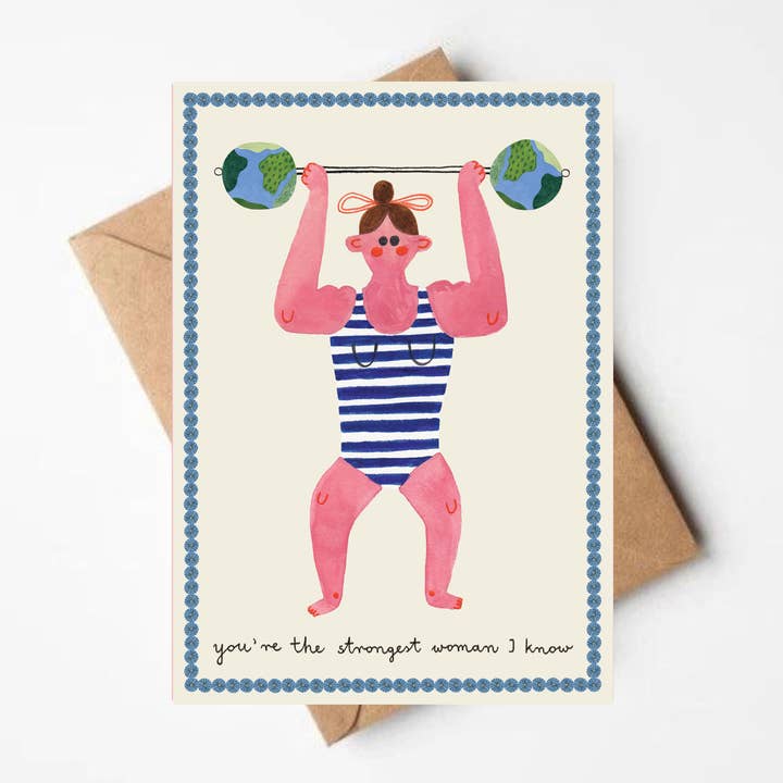 DU ÄR DET STARKASTE kortet för wholesale av Daria Solak Illustrations