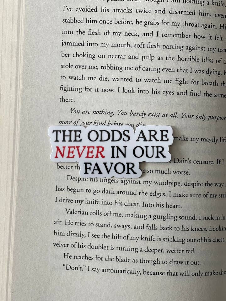 Les chances ne sont jamais en notre faveur - Hunger Games Inspired pour la vente par Wolf & Wren Co.