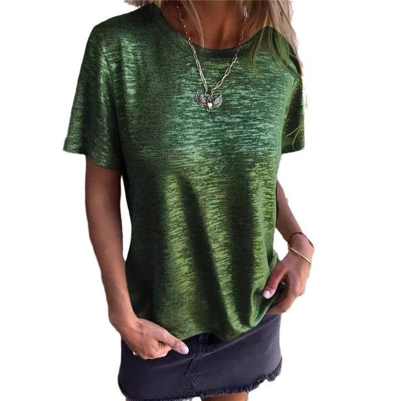 UZ Wholesale Store - Wholesale T-shirt (Zonder tekening) - Dames - Relaxed-fit T-shirt met korte raglanmouwen en ronde hals1