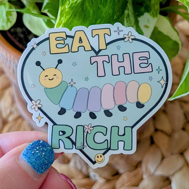pegatina come the rich para venta al por mayor de allymakesmagic