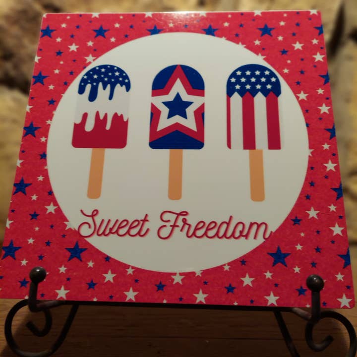 Sweet Freedom Patriotic Sign for wholesale by An Array of Wreaths, LLC
