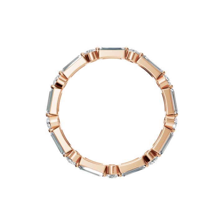 PureYou Jewelry - Wholesale Wedding Band/Ring - 14K Gold Diamond Wedding Band, Diamond Eternity Ring7