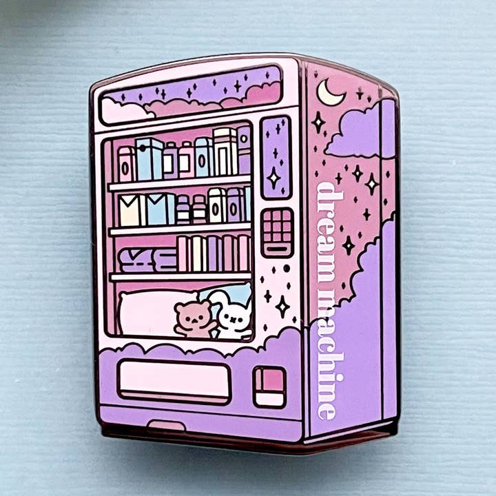 Traummaschine Emaille-Pin für den Großhandel von Alum and Ink