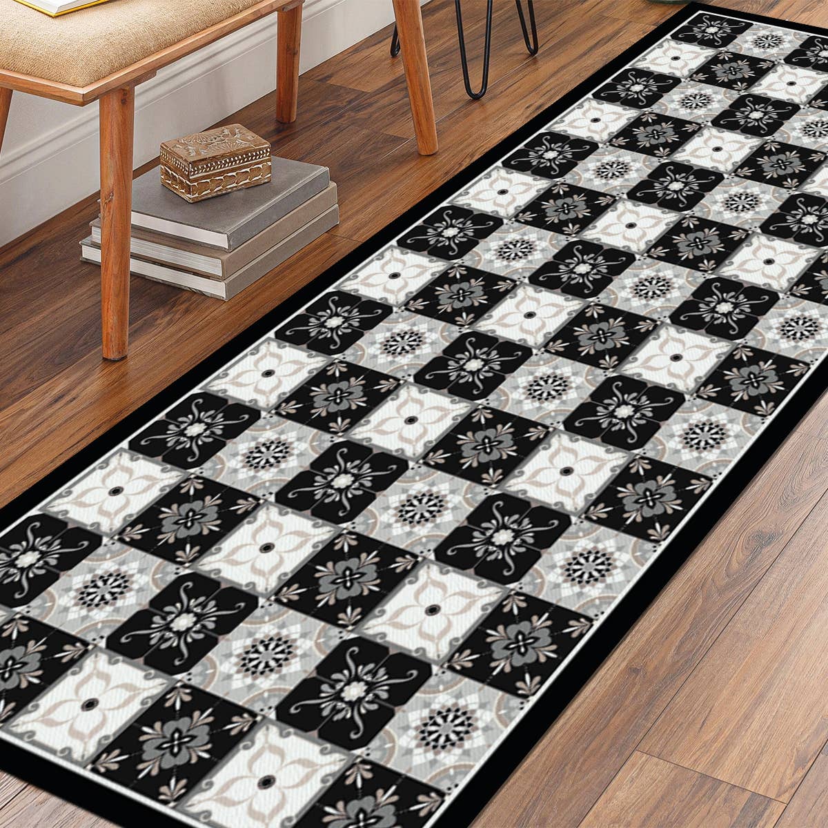 Davanti/Vía Deco Home - Vente Tapis de sol - Carreau de sol en vinyle Carreau gris classique5