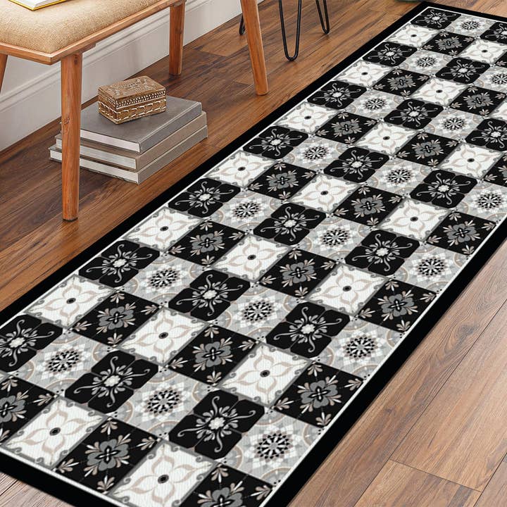 Davanti/Vía Deco Home - Vente Tapis de sol - Carreau de sol en vinyle Carreau gris classique5