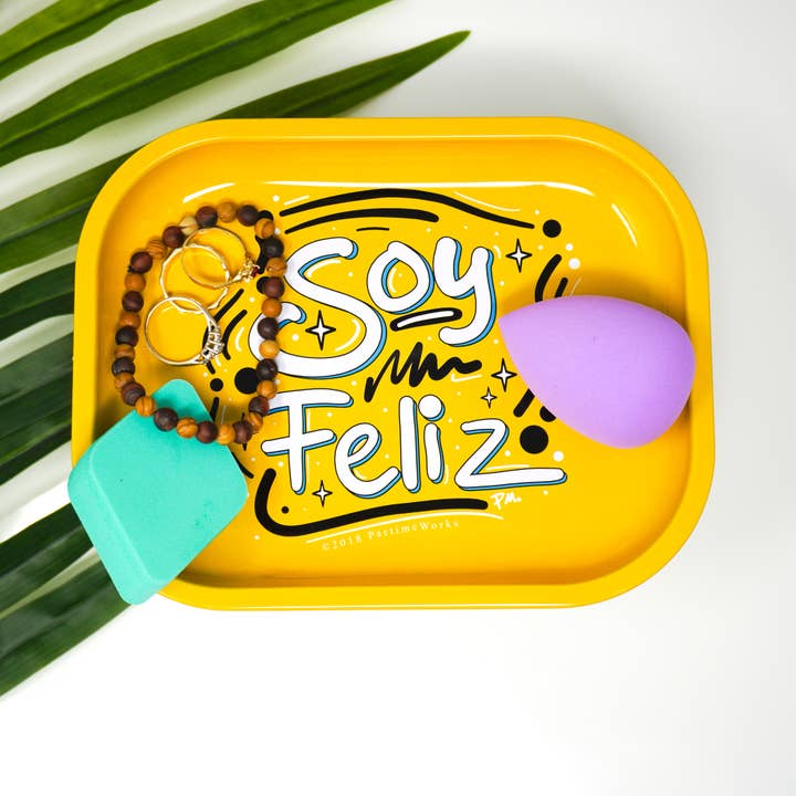 PARTIMEWORKS - Wholesale Decorative Tray - Soy Feliz Novelty Tray2
