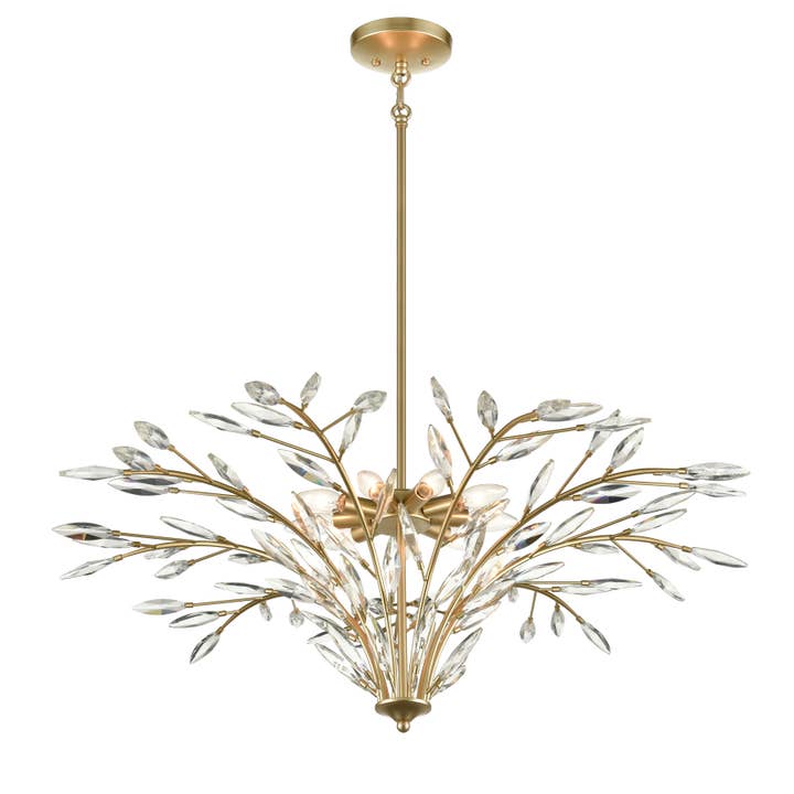 Flora Grace 38'' Wide 9-Light Chandelier for wholesale by Atlas Lighting and Home