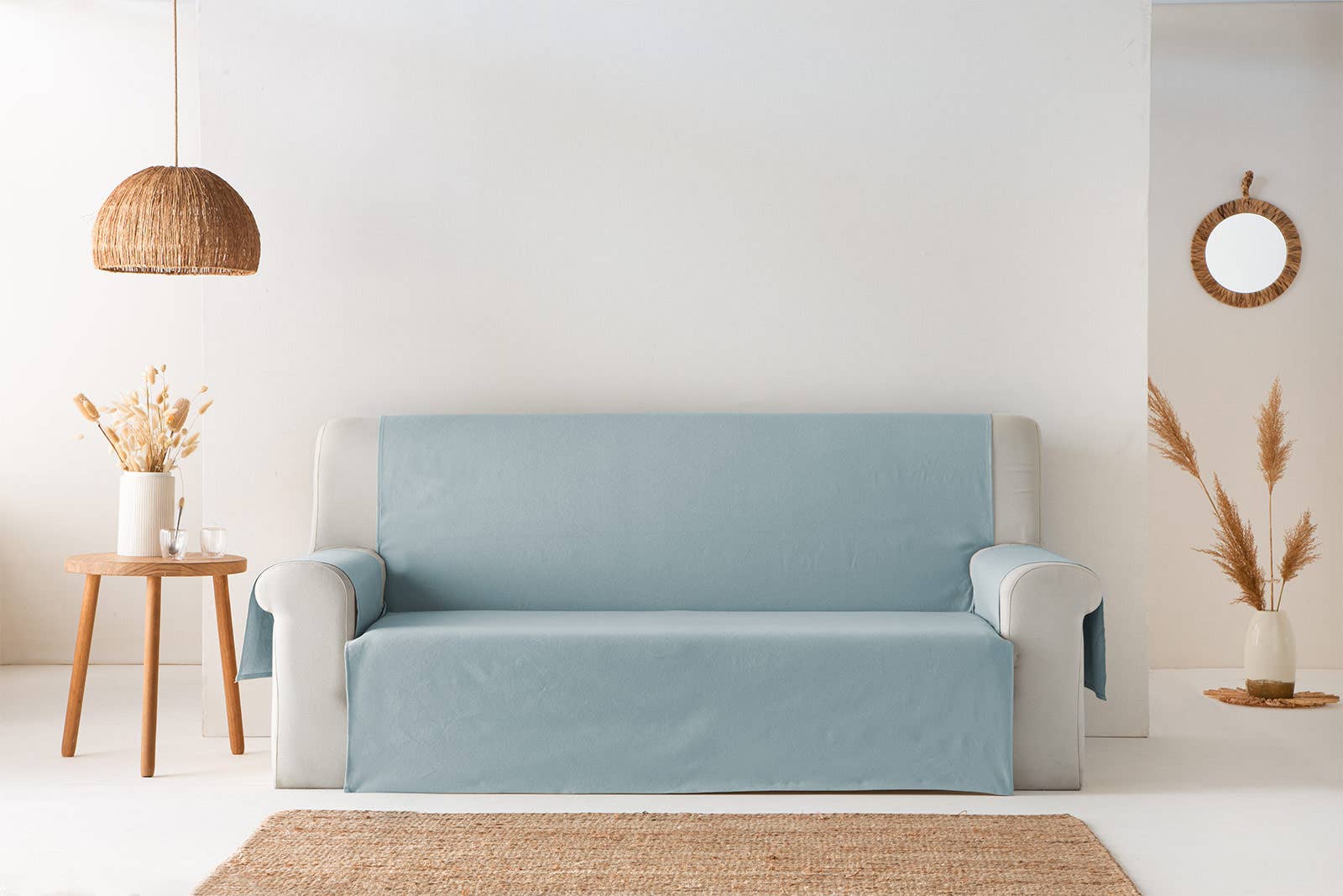 GAMUSI - Wholesale Chair/Sofa Slipcover - Smooth cotton plain sofa cover ALICANTE4