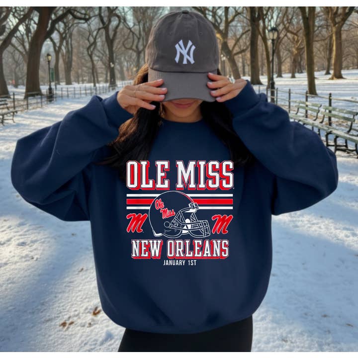 Ole Miss College Football Playoff New Orleans Sweatshirt for wholesale by Gia Gifts Boutique