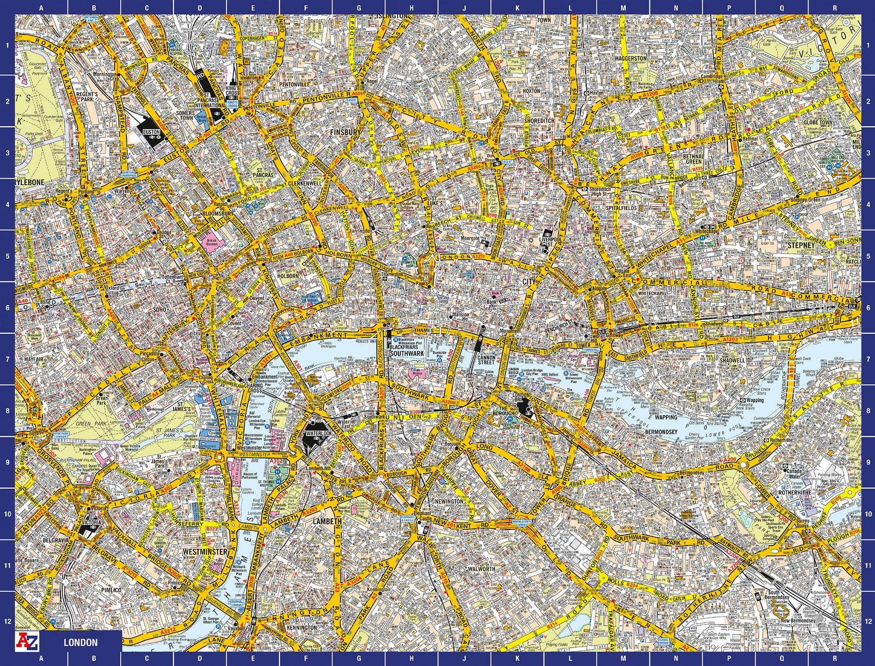 All Jigsaw Puzzles – wholesale Puzzle – Adult – A to Z Map of Central London 1000 Piece Jigsaw1