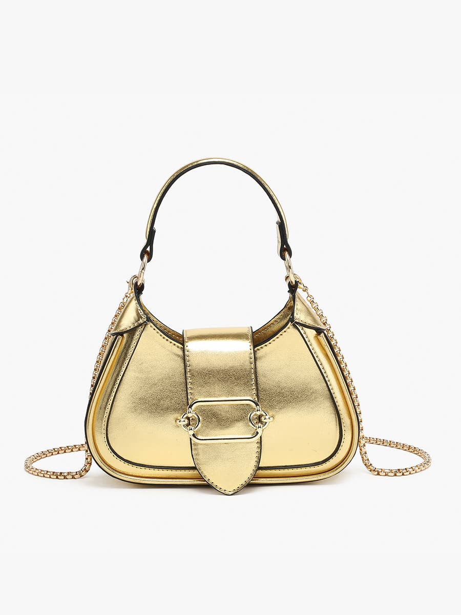 Jen & Co. - Wholesale Crossbody Bag - Women's - EH2563 Malia Buckle Crossbody/Satchel w/ Chain Strap4