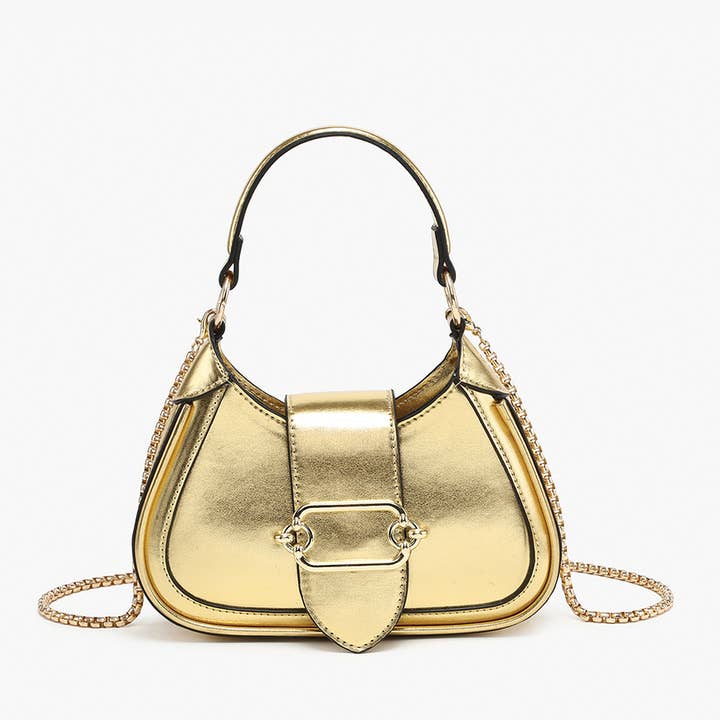 Jen & Co. - Wholesale Crossbody Bag - Women's - EH2563 Malia Buckle Crossbody/Satchel w/ Chain Strap4