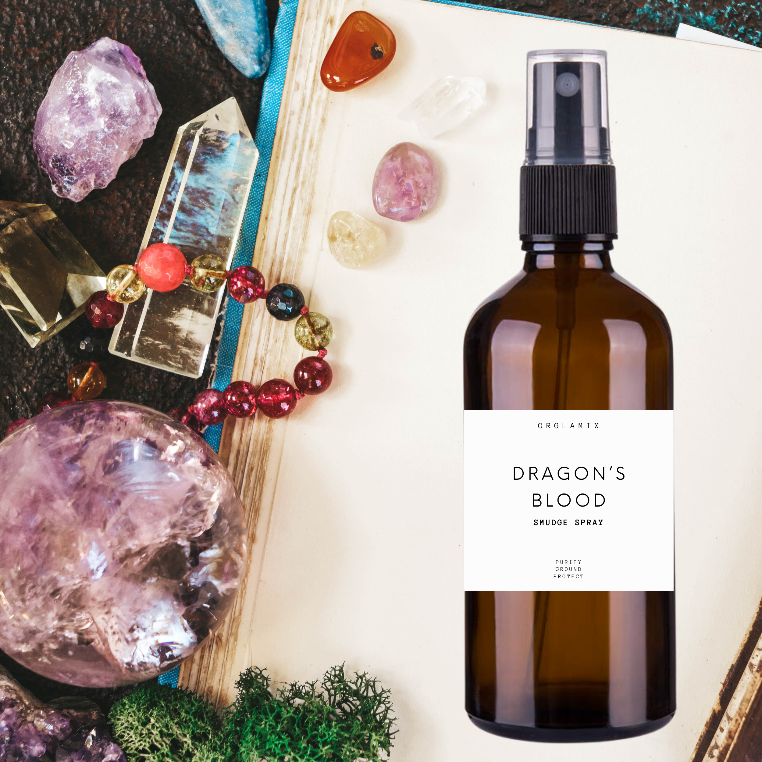 Orglamix - Vente Spray d'ambiance à la sauge - Spray Dragon’s Blood | Aromathérapie, Brume rituelle, Spray d’ambiance5