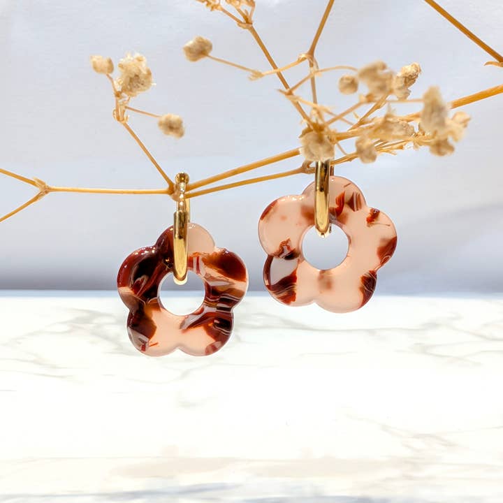 LOLO & YAYA - Wholesale Dangle Earrings - Stainless steel flower earrings19