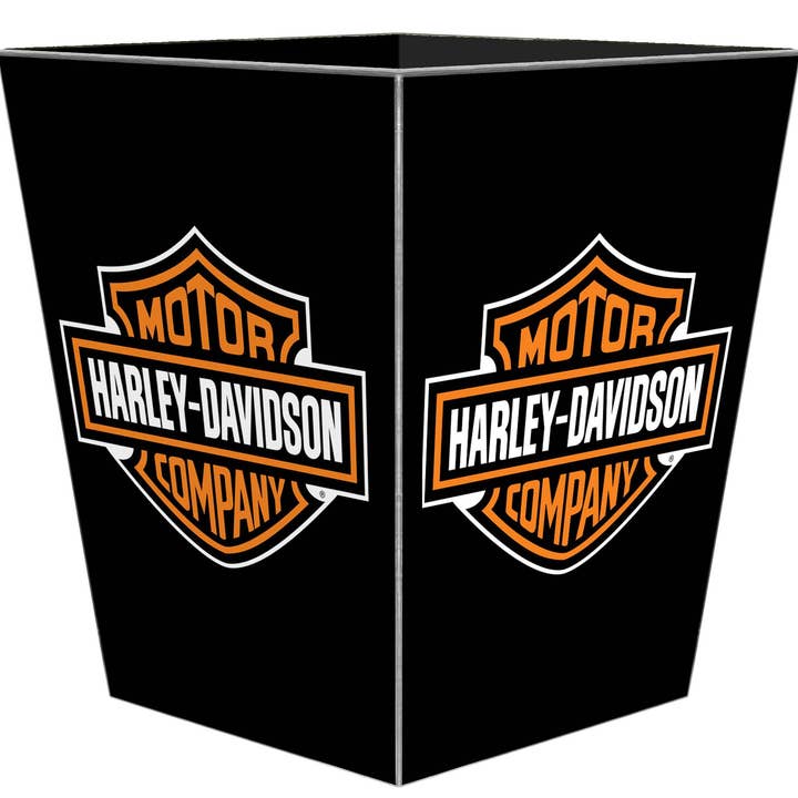 WB8905- Harley Davidson Wastepaper Basket for wholesale by Marye-Kelley