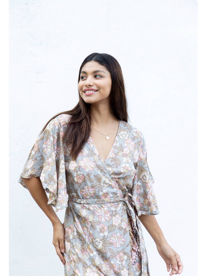 The Fox and The Mermaid - Wholesale Dress - Women's - Jodoh Wrap Dress (Fawn)