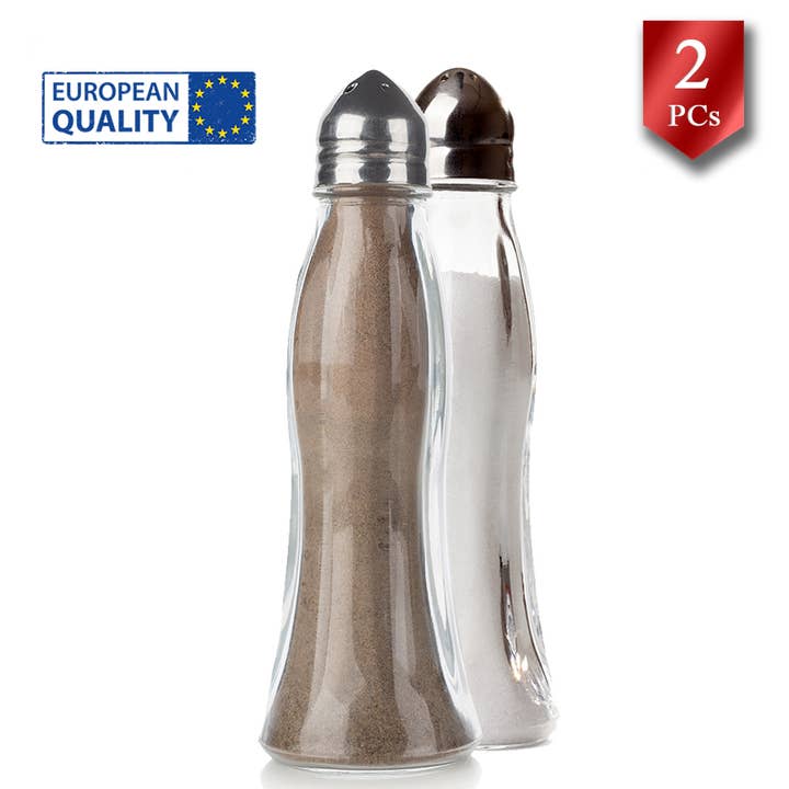 Hakan – wholesale Salt & pepper shaker set – Glass Salt and Pepper Shakers for Kitchen, Tower Salt Shaker