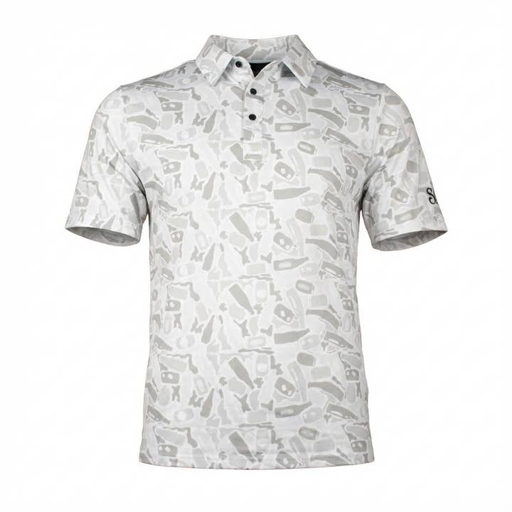 Beer Camo - White Out - Polo Shirt for wholesale by Southern Drinking Club