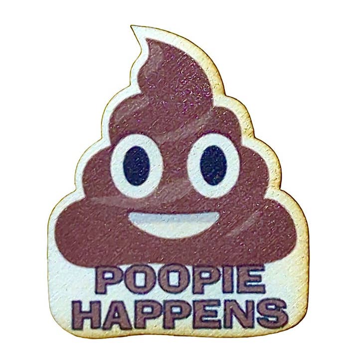Poopie Happens Magnet/Keychain for wholesale by Rock Lion Goods