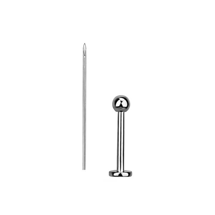 Lion Gothic - Wholesale Jewelry Set - Flatback Labret Titanium Sterilized Piercing Kit - 200pcs