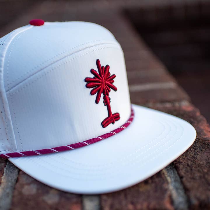 South Carolina Football White Palmetto Snapback Rope Hat for wholesale by Rybo Shop