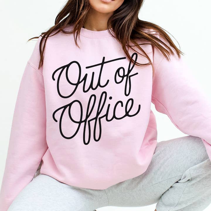 WhiteWolfeDesign - Wholesale Graphic Sweatshirt - Women's - Out of Office Crewneck Sweatshirt3