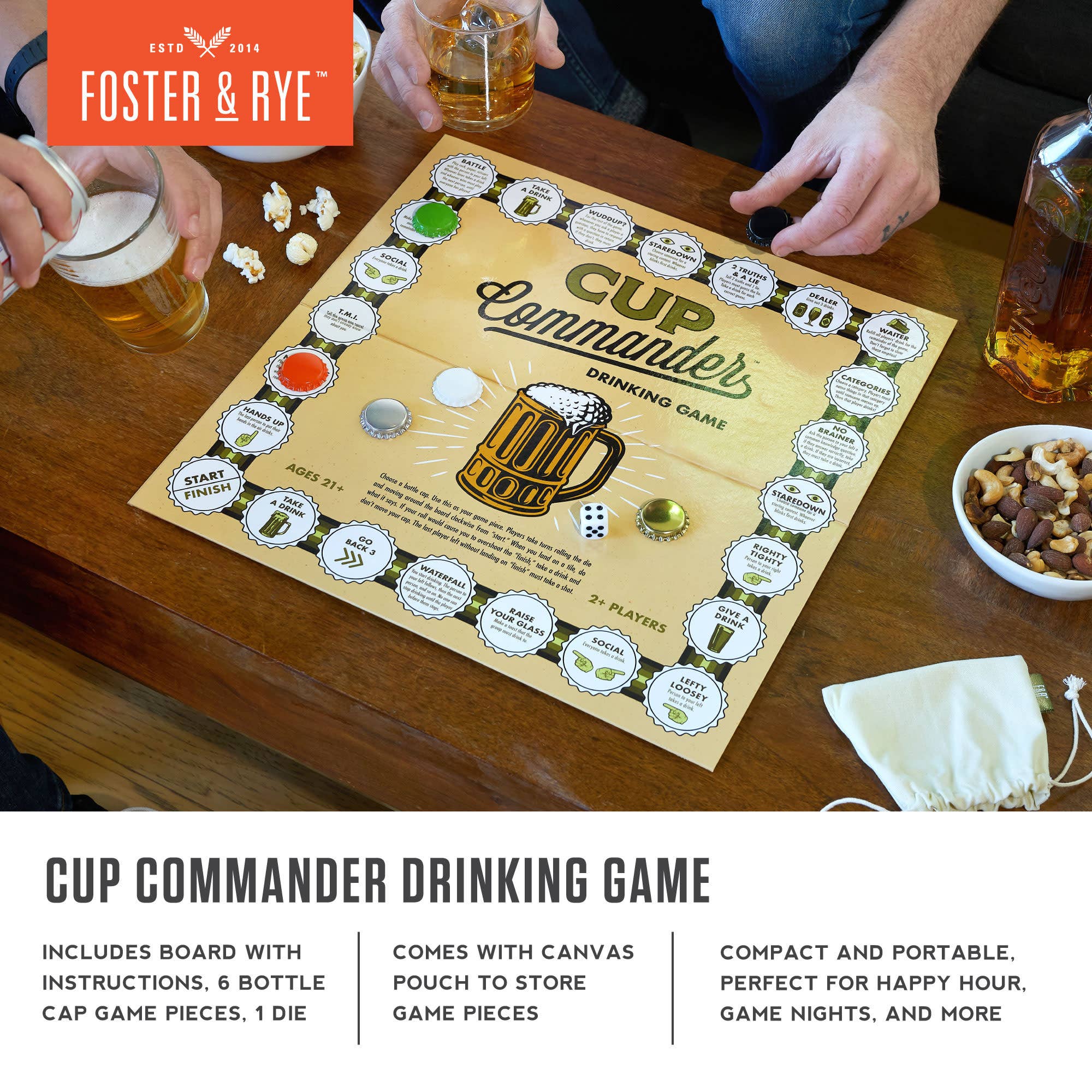 Foster & Rye - Wholesale Board Game - Cup Commander Board Game for Adults2