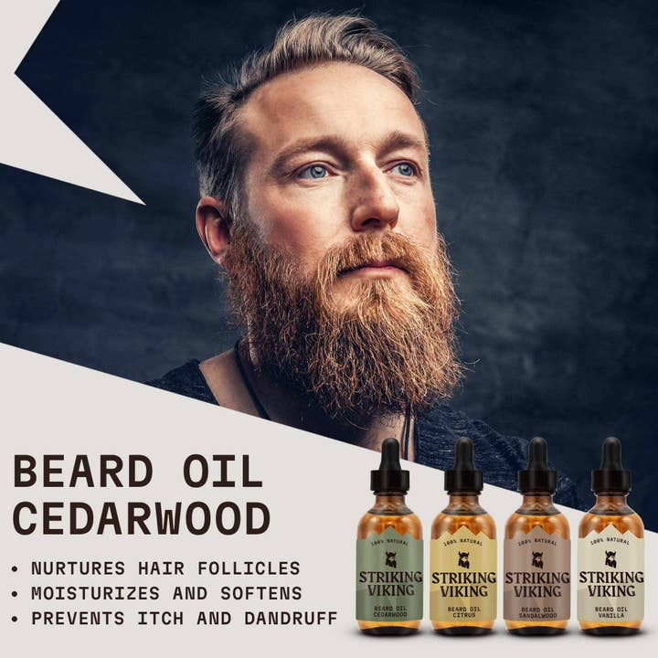 Striking Viking - Wholesale Beard Styling Product - Beard Oil Variety - 4 Pack Set2
