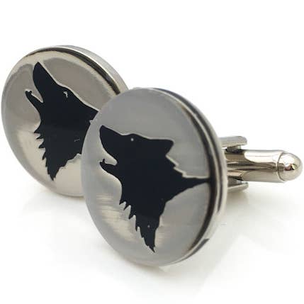 Abotoaduras de lobo por atacado de Kinzoku