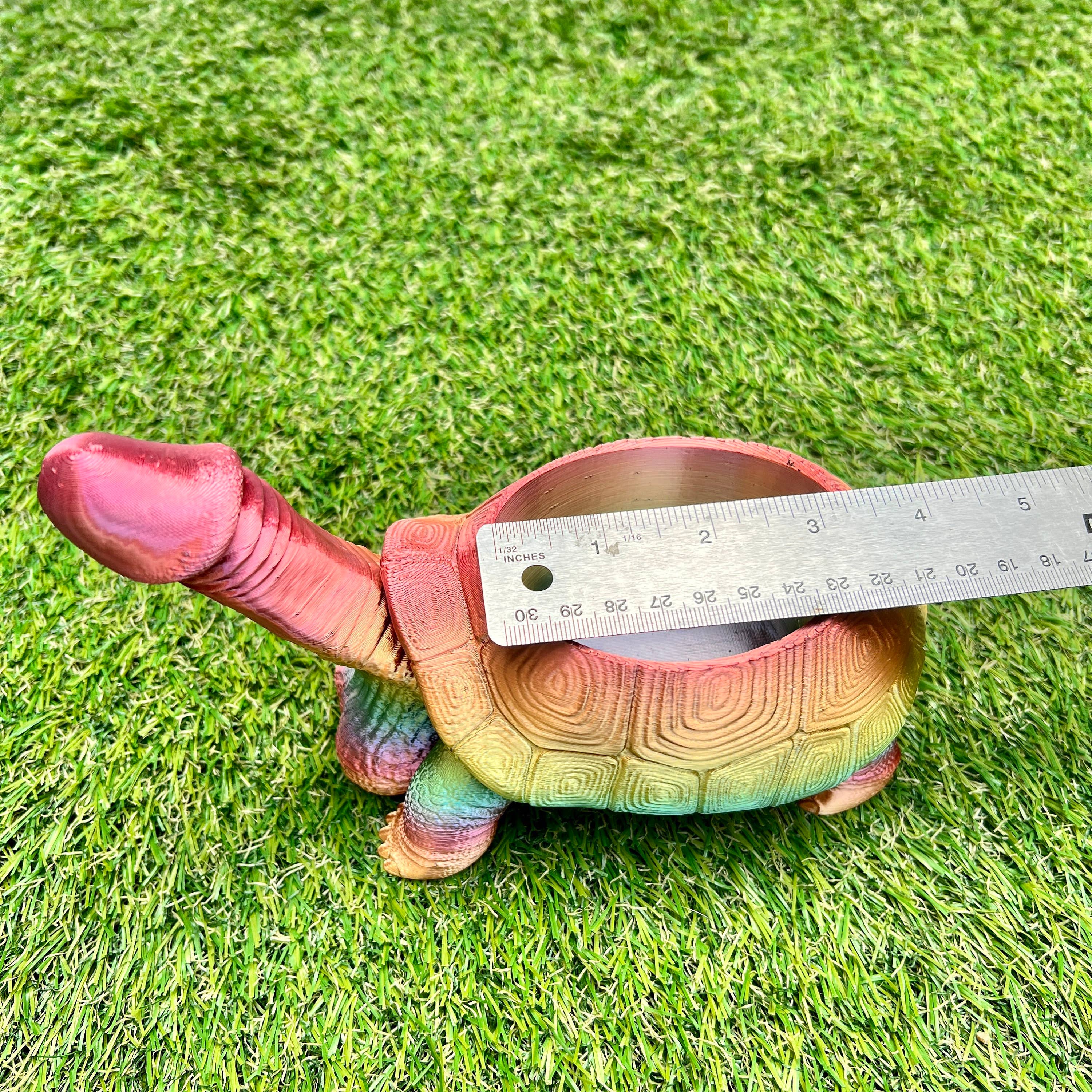 NumanPrints – wholesale Gag gift/novelty gift – Turtle Dick Planter 3D Printed Tortoise Penis Dickasaurus7