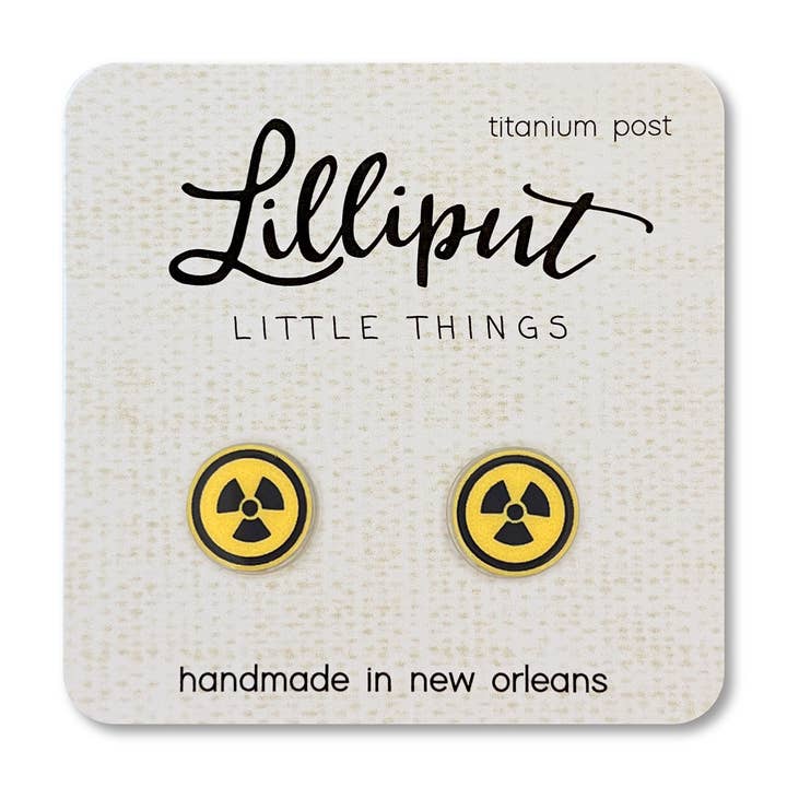 Lilliput Little Things - Wholesale Stud/Post Earrings - Rad Symbol Earrings