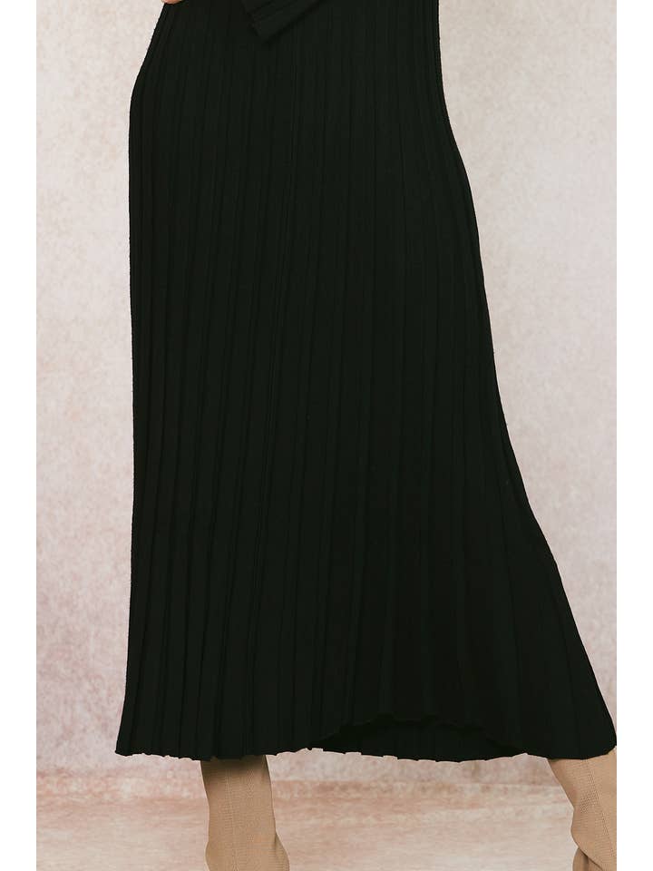 ILLA ILLA - Vente Robe – femme - Robe longue en tricot côtelé4