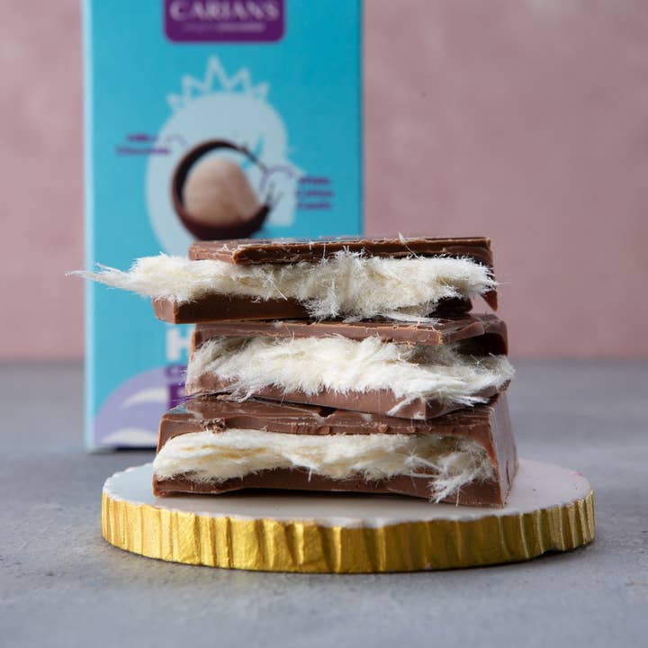 Carian's Bistro Chocolates - Wholesale Chocolate Bar - VIRAL ANGEL HAIR CHOCOLATE BAR (COTTON CANDY)