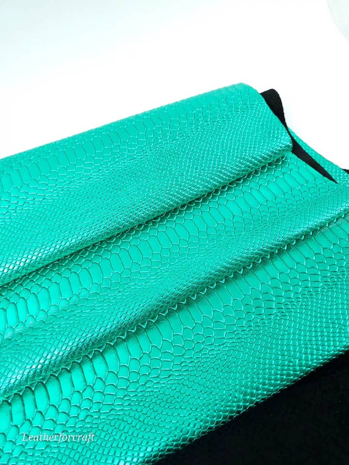 Metallic Anaconda Geprägtes Leder 1988 für den Großhandel von Leatherforcraft