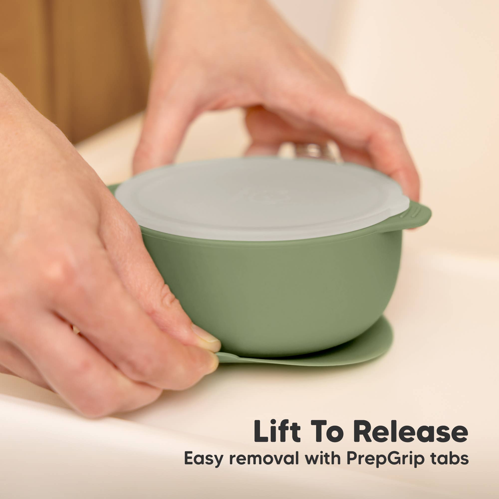 Slate 2-Pack Prep Suction Bowls with Lids, BPA-Free Baby Bowls for wholesale on Faire6