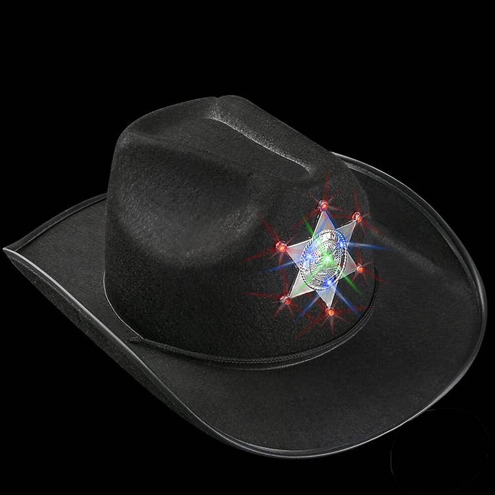 HALLEE - Wholesale Cowboy Hat - Unisex - Light-Up Cowboy Hat In Bulk