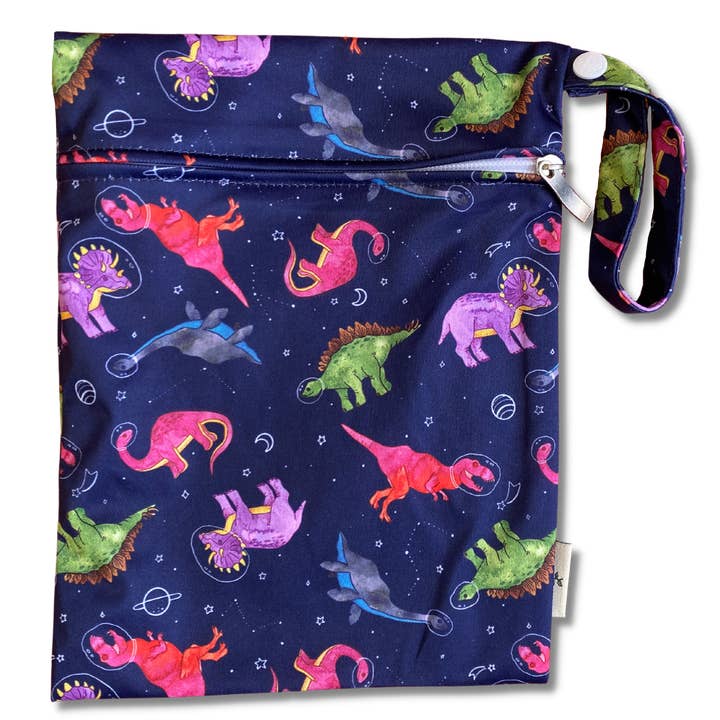Earthside Eco Bums – wholesale Wet bag – Child & baby – 'Space Explor-ROAR' Mini Wet Bag