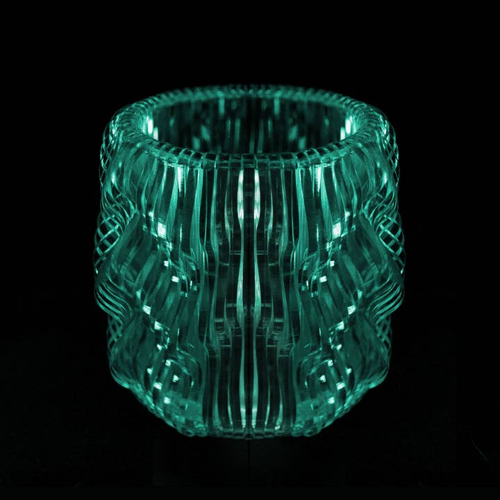 Glass Wave Parametric Bracelet Cuff for wholesale by Bold Standard