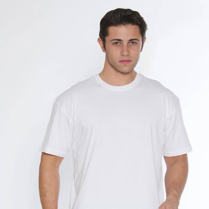 Rundhalsad 100% bomull oversize T-shirt för wholesale av WOVCOR