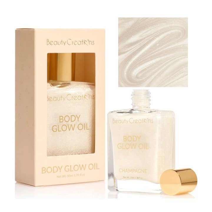 PINEAPPLE Beauty - Wholesale Bath/Body Oil - Beauty Creations GBO-DISPLAY Body Glow Oil - 12pc