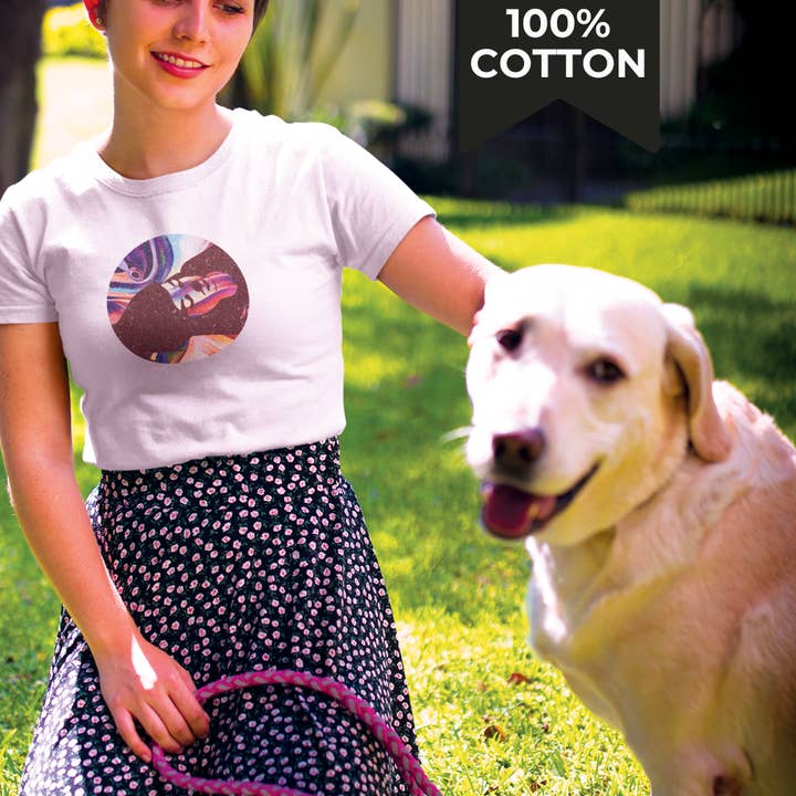 Running With Wolves - Wholesale Screen Printed T-Shirt - Women's - Day Dreamer - 100% Cotton Retro 70s Vintage Graphic Tee6